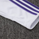 25/26  RMA White Retro Edition  Kids Half Pull Tracksuit #E2517 (半拉链)
