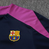 25/26  BAR Dark Blue Half Pull Tracksuit #B2502 (半拉链)