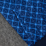24/25 PSG  Blue Grid Pattern Kids Jacket Tracksuit#E2501