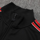 25/26  Man Utd Black Retro Edition Kids Jacket Tracksuit#A2508