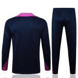 25/26  BAR Dark Blue  Kids Half Pull Tracksuit #E2502 (半拉链)