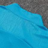24/25 Man City Lake Blue Player version Half Pull Tracksuit #B2533 (半拉链)