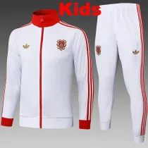 25/26 Bayern 125th Anniversary Edition White Kids Jacket Tracksuit#E2525