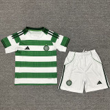 25/26  Celtic Home Kids Soccer Jersey