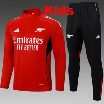 25/26  ARS Red  Kids Half Pull Tracksuit #E2524 (半拉链)
