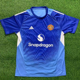 25/26 Man Utd Goalkeeper Blue  Fans Soccer Jersey
