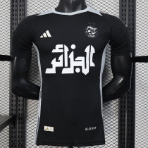 25/26 Algeria Black  Edition Player Version Soccer Jerse(胸前广告）