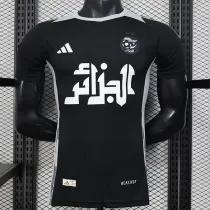25/26 Algeria Black  Edition Player Version Soccer Jerse(胸前广告）