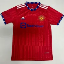 25/26 Man Utd Special Edition Red  Fans Soccer Jersey（胸前蓝标）