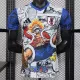 25/26 Japan One Piece White Blue Player Version  Soccer Jersey