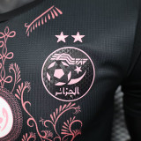 25/26 Algeria Black  Player Version Soccer Jerse(胸前花）