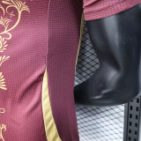 25/26  Algeria Maroon Player Version Soccer Jersey(胸前花）