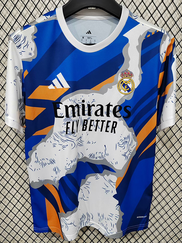 25/26 RMA White Blue Training Shirts