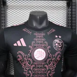 25/26 Algeria Black  Player Version Soccer Jerse(胸前花）
