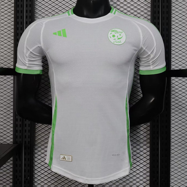 25/26 Algeria White Player Version Soccer Jersey