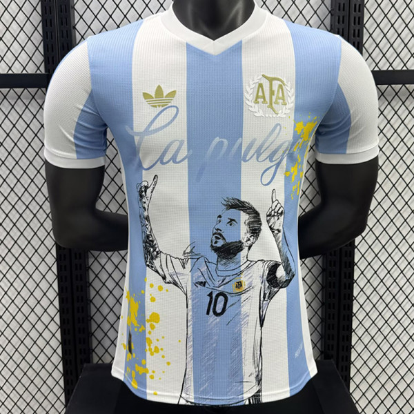 25/26  Messi Argentina Messi Graffiti Edition  Player Version Soccer Jersey