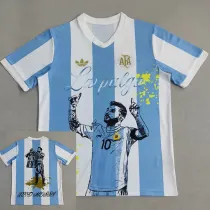 25/26  Messi Argentina Messi Graffiti Edition Fans Soccer Jersey