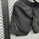2025 A247 Black Casual Double layer shorts# 双层
