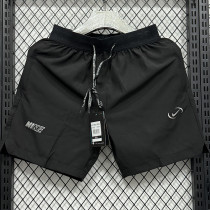 2025 A246 Black Casual Double layer shorts# 双层小标(NK)