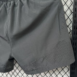 2025 D1103 Dark Grey Casual Double layer shorts#NK 双层深灰色