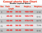 2025 D1103 Black Casual Double layer shorts#NK 双层黑色