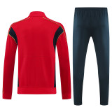 2526  BAR Red  Retro Jacket Tracksuit#F22