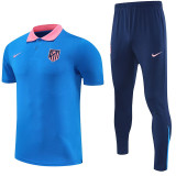 25/26  ATM Sky Blue Polo Collar Pants Set