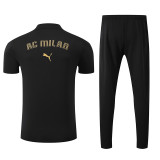 25/26  ACM  Black Polo Collar Pants Set