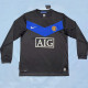 2009/2010 Man Utd Away  Long Sleeve Retro Soccer Jersey