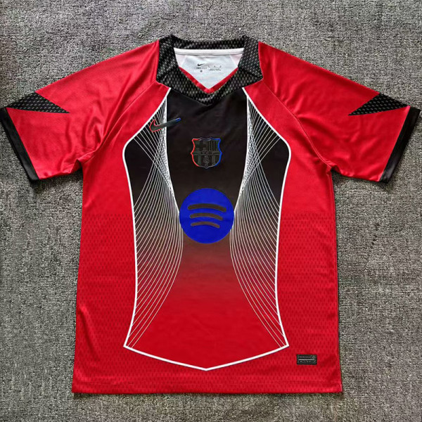 25 /26 BAR Red Black Special Edition  Fans Soccer Jersey(蓝胸花）