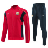 2526  BAR Red  Retro Jacket Tracksuit#F22