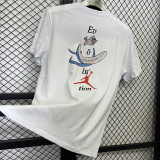 2025 T274 Cartoon Jordan  Pure Cotton White T-shirt