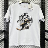 2025 T281 JD Flying Man White Pure Cotton T-shirt