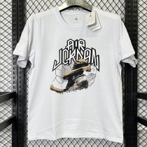 2025 T281 JD Flying Man White Pure Cotton T-shirt