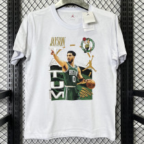 2025 T279 JD Flying Man Tatum White Pure Cotton T-shirt