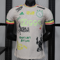 25/26 Ajax Graffiti Beige  Player Version Soccer Jersey