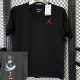2025 T274 Cartoon Jordan  Pure Cotton Black T-shirt