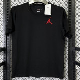2025 T274 Cartoon Jordan  Pure Cotton Black T-shirt