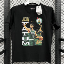 2025 T279 JD Flying Man Tatum Black Pure Cotton T-shirt