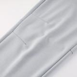 25/26 BAR Grey  Hooded Jacket Tracksuit# 01