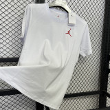 2025 T274 Cartoon Jordan  Pure Cotton White T-shirt