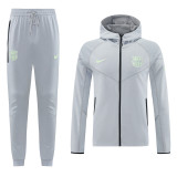 25/26 BAR Grey  Hooded Jacket Tracksuit# 01