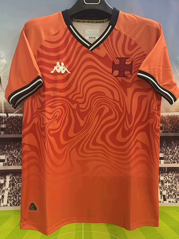 25/26 Vasco da Gama Goalkeeper  Orange Fans Soccer Jersey