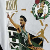 2025 T279 JD Flying Man Tatum White Pure Cotton T-shirt