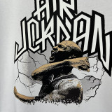 2025 T281 JD Flying Man White Pure Cotton T-shirt