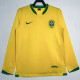 2006 Brazil Home Long Sleeve  Retro Soccer Jersey
