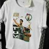 2025 T279 JD Flying Man Tatum White Pure Cotton T-shirt