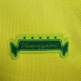 2006 Brazil Home Long Sleeve  Retro Soccer Jersey