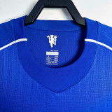 2007/2008 Man Utd Goalkeeper Blue Retro Soccer Jersey