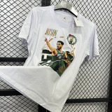 2025 T279 JD Flying Man Tatum White Pure Cotton T-shirt